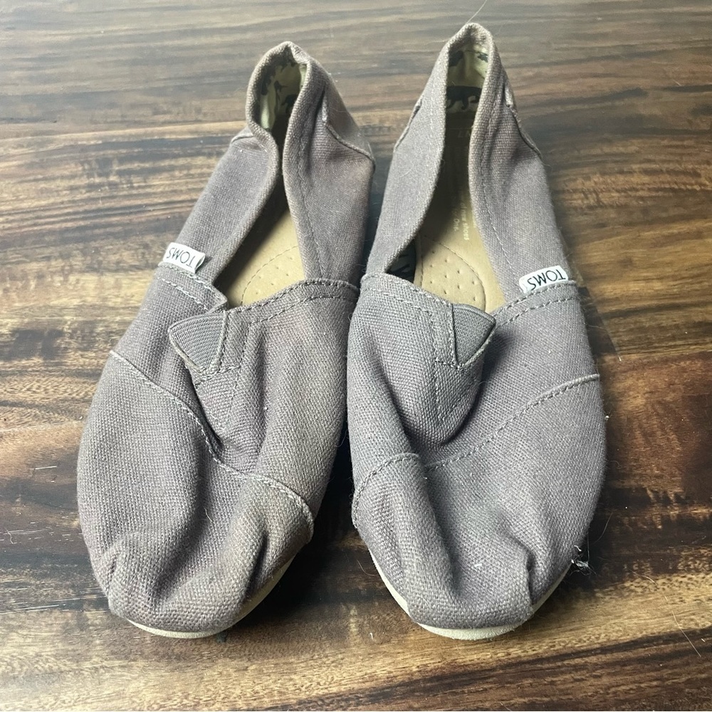 Toms Canvas Casual Flat Shoes Size 7M